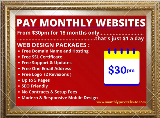 Pay Monthly Websites